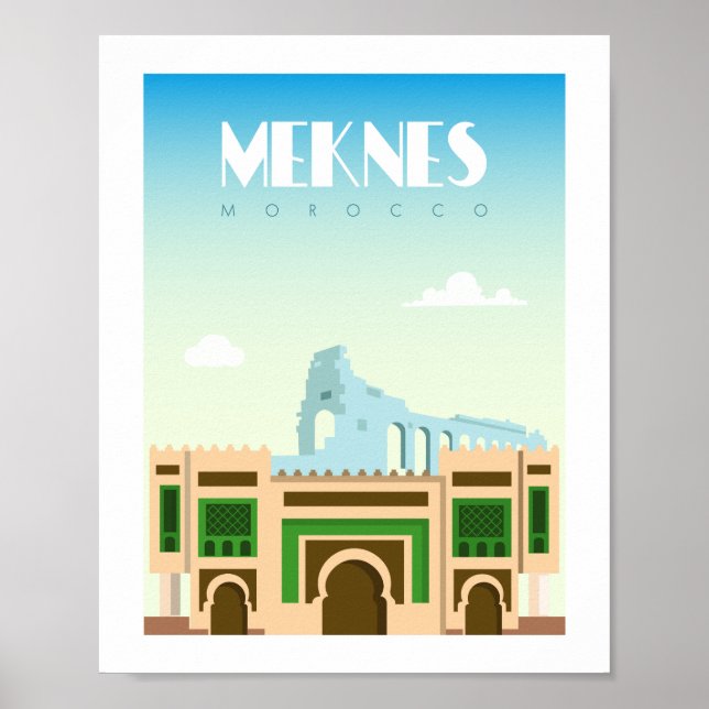 Póster Ciudad de Meknes (Frente)