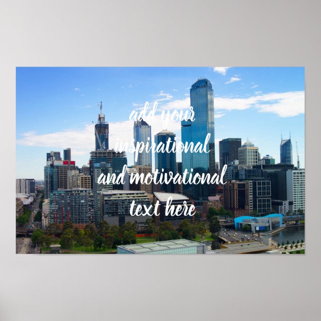 Póster Ciudad de Melbourne (Frente)