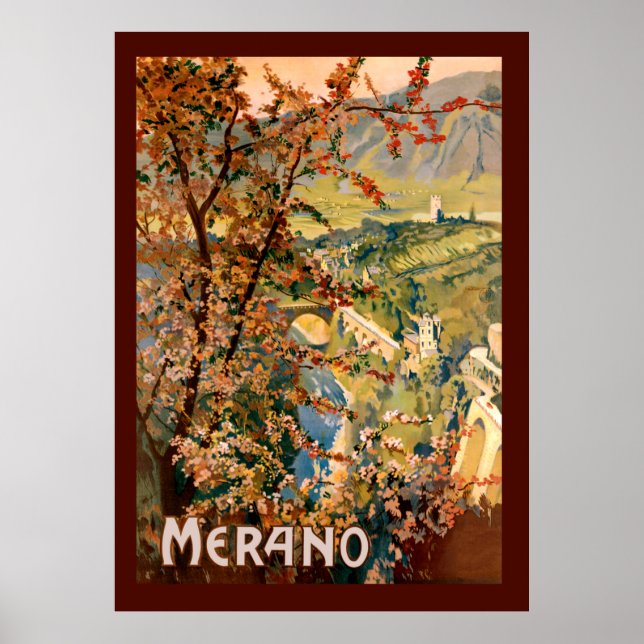 Póster Ciudad de Merano, Italia (Frente)