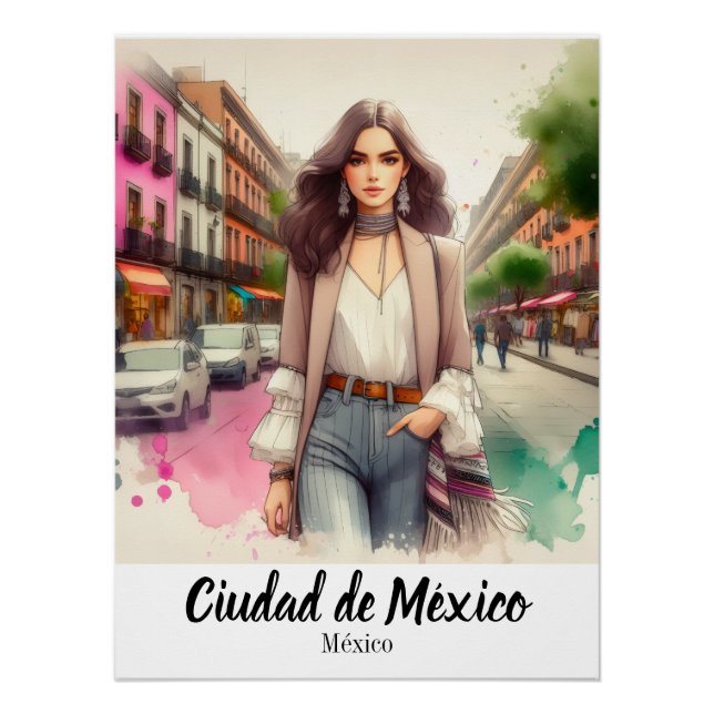  Póster Ciudad de México (Anverso)
