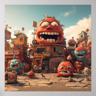 Póster Ciudad de Monster