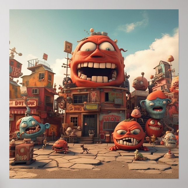 Póster Ciudad de Monster (Frente)