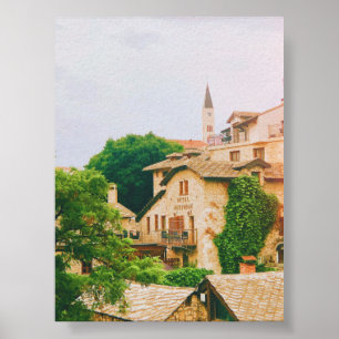 Póster Ciudad de Mostar - Bosnia y Herzegovina