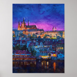 Póster Ciudad de noche