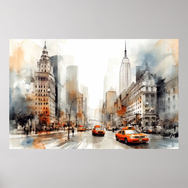 Póster Ciudad de Nueva York (Frente)