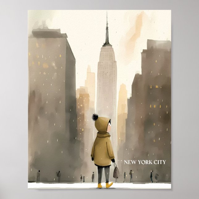 Póster Ciudad de Nueva York (Frente)