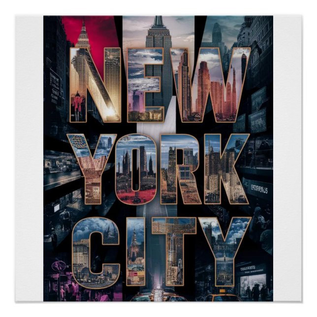 Póster Ciudad de Nueva York (Anverso)