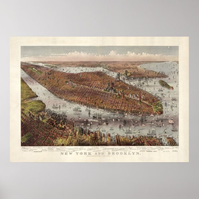 Póster Ciudad de Nueva York (Frente)