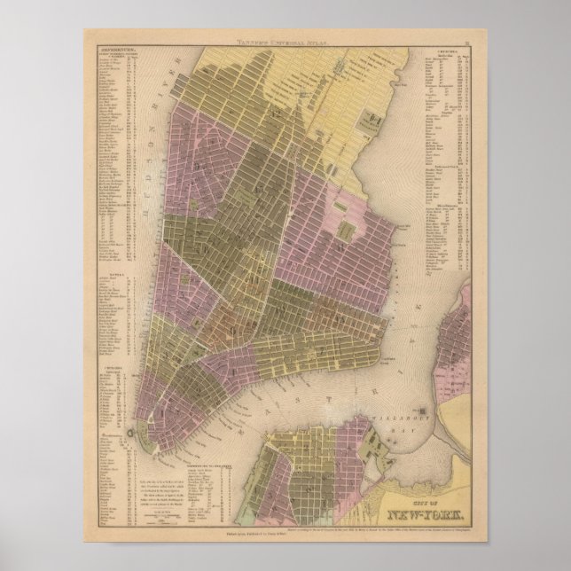 Póster Ciudad de Nueva York (Frente)