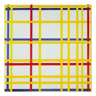 Póster Ciudad de Nueva York 1 de Piet Mondrian