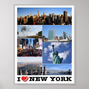 Póster Ciudad de Nueva York - Amo - Estados Unidos -