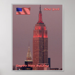 Póster Ciudad de Nueva York - Edificio Empire State - Est