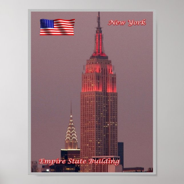 Póster Ciudad de Nueva York - Edificio Empire State - Est (Frente)