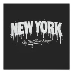 Póster Ciudad de Nueva York que nunca duerme