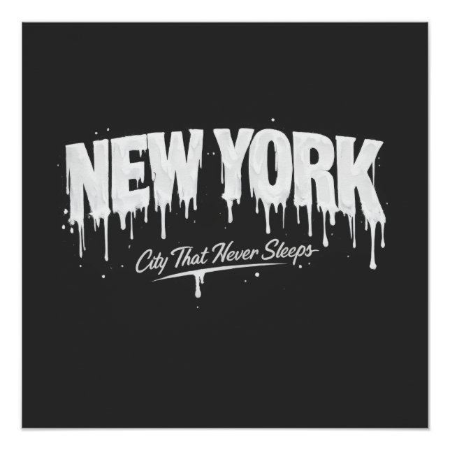 Póster Ciudad de Nueva York que nunca duerme (Anverso)