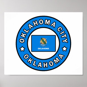 Póster Ciudad de Oklahoma Oklahoma