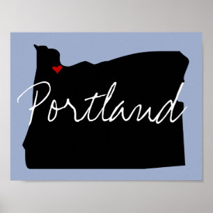 Póster Ciudad de Oregon