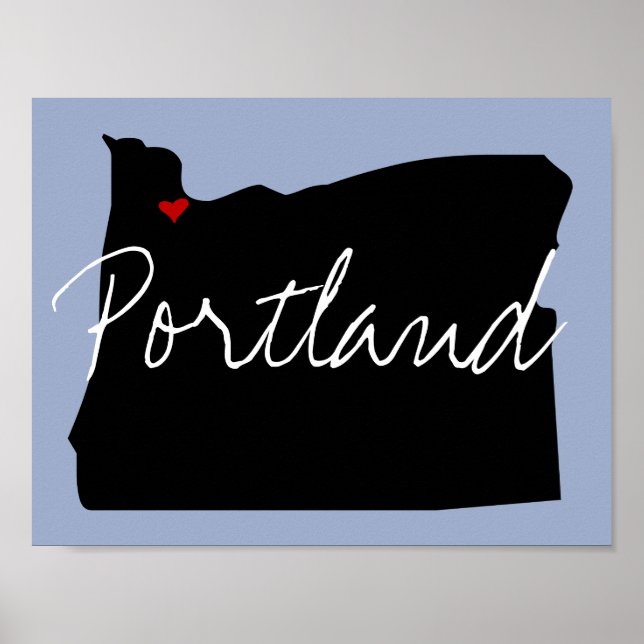 Póster Ciudad de Oregon (Frente)