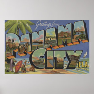 Póster Ciudad de Panamá, la Florida - escenas grandes de