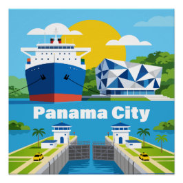 Póster Ciudad de Panamá Panamá