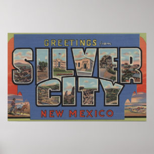 Póster Ciudad de plata, New México - escenas grandes de