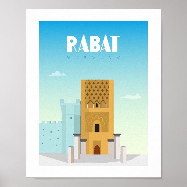 Póster Ciudad de Rabat (Frente)