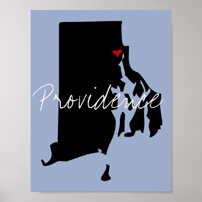 Póster Ciudad de Rhode Island (Frente)