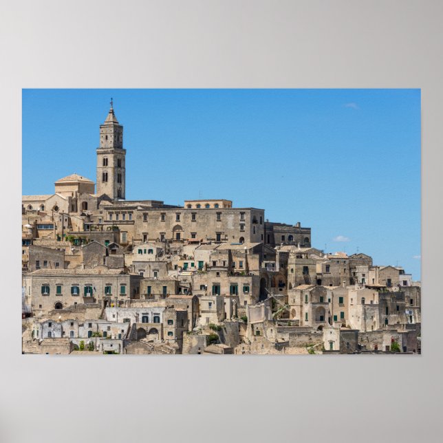 Póster Ciudad de Sassi di Matera en Italia (Frente)