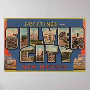 Póster Ciudad de Silber, New México - escenas grandes de