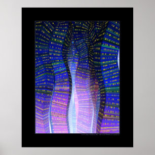 Póster Ciudad de Sine (Azul)