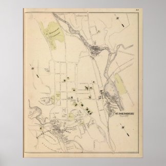 Póster Ciudad de St Johnsbury