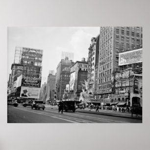 PÓSTER CIUDAD DE TIMES SQUARE-NUEVA YORK 1932