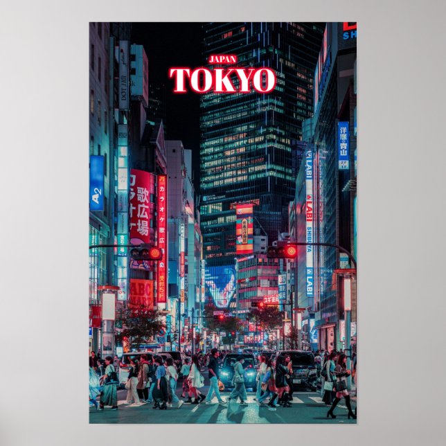 Póster Ciudad de Tokio 2 - Japón (Frente)