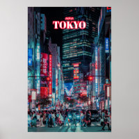 Ciudad de Tokio de noche - Japón