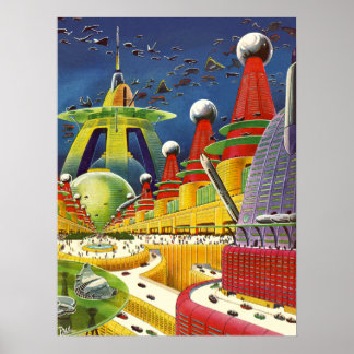 Póster ciudad de venus