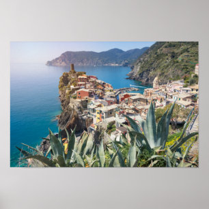 Póster Ciudad de Vernazza, Cinque Terre