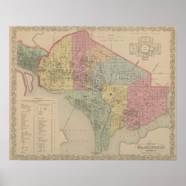 Póster Ciudad de Washington (Frente)