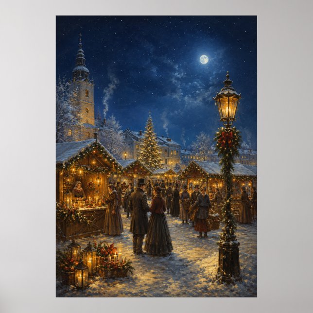 Póster Ciudad de Yuletime II - Mercado de Navidad (Frente)