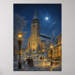 Póster Ciudad de Yuletime III - Catedral de Invierno