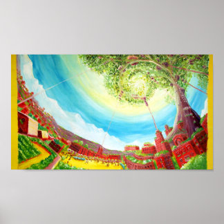 Póster Ciudad del árbol