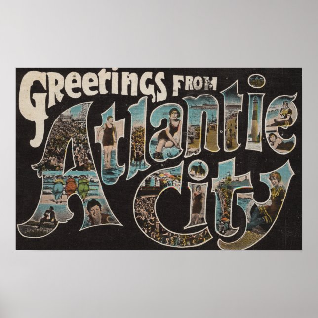 Póster Ciudad del Atlántico, Nueva Jersey - Escenas de le (Frente)