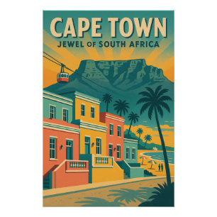 Póster Ciudad del Cabo - Joya de Sudáfrica