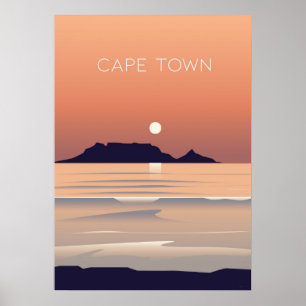 Póster Ciudad del Cabo poster de Sudáfrica