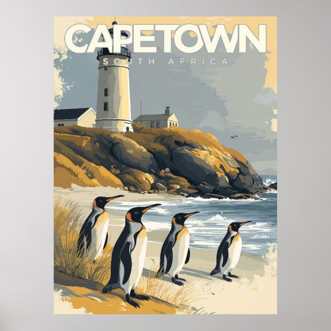 Póster Ciudad del Cabo, Sudáfrica (Frente)