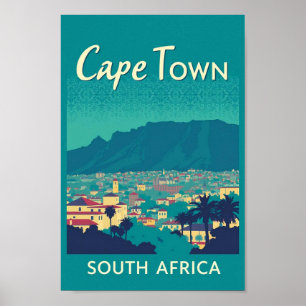 Póster Ciudad del Cabo - Viajes de cosecha en Sudáfrica