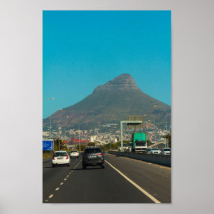 Póster Ciudad del Cabo Vista Ciudad Vista ZA Sudáfrica