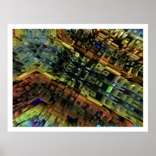 Póster Ciudad del fractal