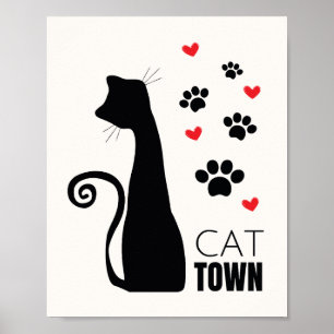 Póster Ciudad del gato