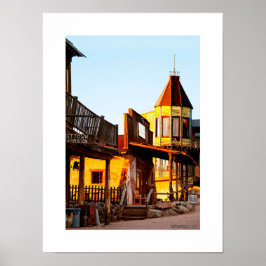 Póster Ciudad del Oeste Viejo de Goldfield - El burdel