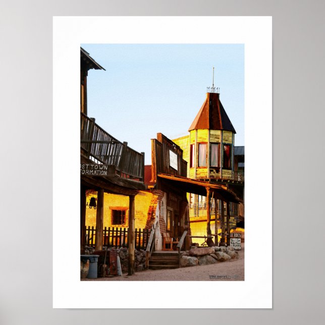 Póster Ciudad del Oeste Viejo de Goldfield - El burdel (Frente)
